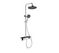 Душевая система со смесителем и каскадным изливом AQUAMET 260 мм хром AQM8009CR