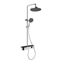 Душевая система со смесителем и каскадным изливом AQUAMET 260 мм хром AQM8009CR