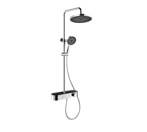 Душевая система со смесителем и каскадным изливом AQUAMET 260 мм хром AQM8009CR