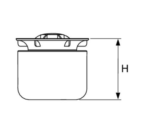 Погружной стакан с мембраной TECEdrainpoint S для сифонов 3695002