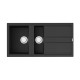 Кухонная мойка Omoikiri Kitagawa 100-2-GB Artceramic 100x51 см графит 4993805