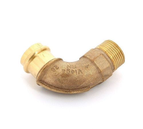 Угол 90° пресс-НР Viega Sanpress бронзовый 28x1 118730