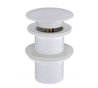 Донный клапан для раковины Boheme Click-Clack белый матовый 612-MW