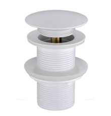 Донный клапан для раковины Boheme Click-Clack белый матовый 612-MW