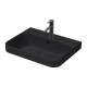 Раковина Duravit Happy D.2 Plus 60х46 см 1 отверстие с переливом Anthracite matt 2360601300