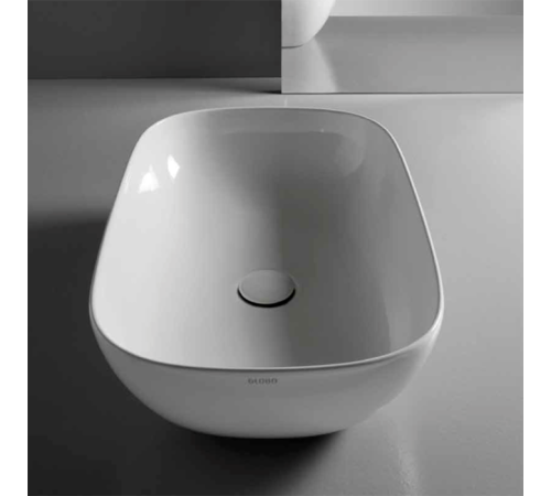 Раковина-чаша Globo T-Edge 60х41х16 см на столешницу белая B6R60.BI/FI024BI
