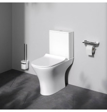 Унитаз-компакт напольный AM.PM Sense FlashClean с сиденьем микролифт C748600SC