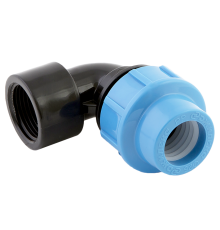 Отвод ПНД компрессионный ДЖИЛЕКС 25 мм x 1 ВР 1029094