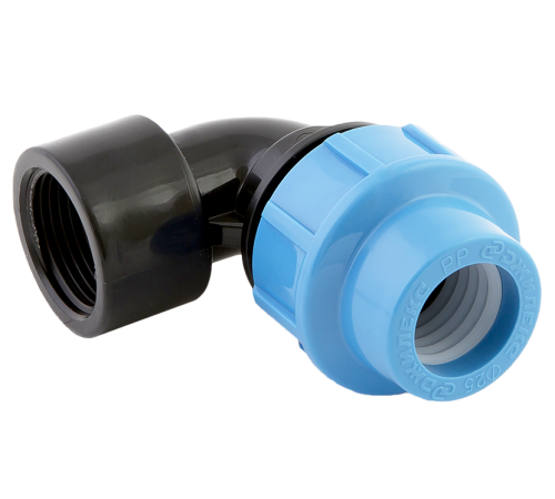 Отвод ПНД компрессионный ДЖИЛЕКС 25 мм x 1 ВР 1029094