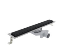 Трап душевой Plumberia Selection PS IN-TILE 6x70 см комбинированный затвор черный матовый PST70NO
