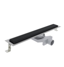 Трап душевой Plumberia Selection PS IN-TILE 6x70 см комбинированный затвор черный матовый PST70NO