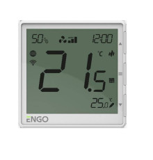 Терморегулятор для фанкойлов Wi-Fi ENGO Controls EFAN24W проводной 24 В белый EFAN24W