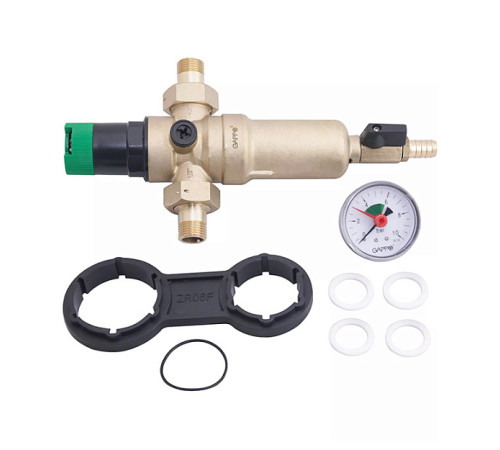 Редуктор давления для горячей воды с фильтром Gappo 1/2 1.5-6 бар G1413