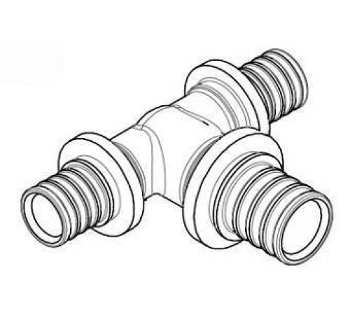 Тройник REHAU Rautitan MX 16x20x16 мм латунь 11081011001