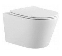 Унитаз подвесной Splendy Bliss Tornado 360x525x320 мм Crystal glaze белый BL10152VTNWG