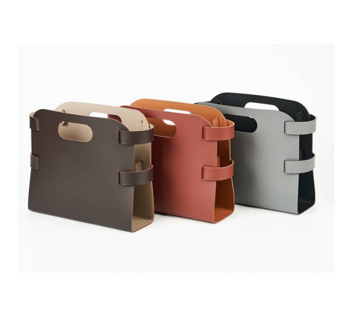 Журнальница ADJ размер 16x36x25 см коньяк/бордо 9868.09/30