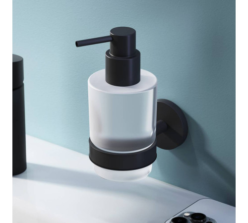 Диспенсер для жидкого мыла AM.PM X-Joy настенный черный стеклянный A85A36922