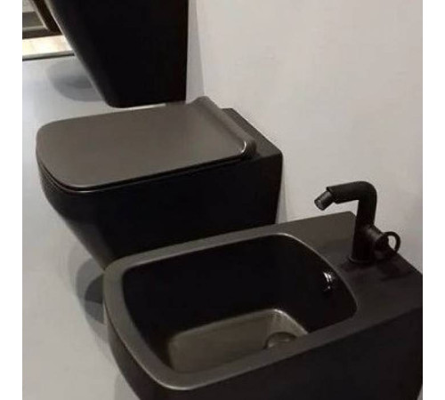 Биде подвесное SIMAS Baden Baden 56х36 см черный матовый BB19 nero matt