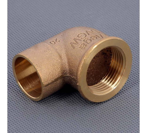 Угол 90° бронзовый Viega 94090G пайка-ВР 28x1 109561