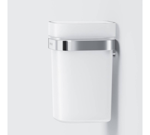 Стакан стеклянный с держателем AM.PM Func настенный хром A8F34300