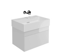 Тумба подвесная Kerama Marazzi Logica 67x46x40.3 см 2 ящика белоснежный LOG.70.2\WHT