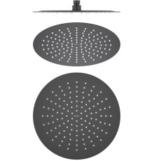 Верхний душ Aquanet AQ2075MB круглый 300х2 мм матовый черный AQ2075MB