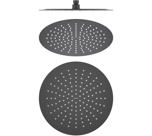Верхний душ Aquanet AQ2075MB круглый 300х2 мм матовый черный AQ2075MB