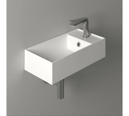 Раковина Simas Agile 50х27 см 1 отверстие белый матовый AG50 bi matt