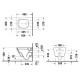 Унитаз подвесной Duravit D-Neo 48x37 см безободковый с сиденьем микролифт белый 45880900A1