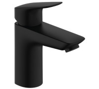 Смеситель для раковины Hansgrohe Logis 100 без сливного гарнитура черный матовый 71101670