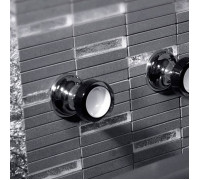 Смеситель встраиваемый прогрессивный Bongio Soffi черно-белый хром 60514CR99