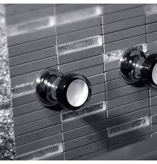 Смеситель встраиваемый прогрессивный Bongio Soffi черно-белый хром 60514CR99