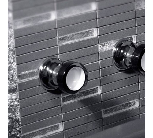 Смеситель встраиваемый прогрессивный Bongio Soffi черно-белый хром 60514CR99