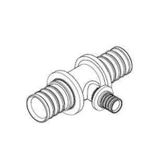 Тройник редукционный REHAU RAUTITAN MX латунь 25-16-25 11080621001