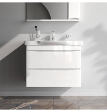 Тумба под раковину подвесная AM.PM Like 80 см 2 ящика белый глянец M80FHX0802WG