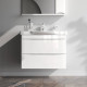 Тумба под раковину подвесная AM.PM Like 80 см 2 ящика белый глянец M80FHX0802WG