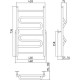 Полотенцесушитель водяной Стилье Универсал-51 46x73.6 см 00651-8040