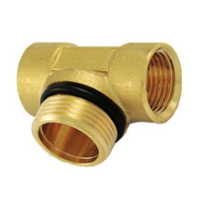 Тройник резьбовой латунный Smart Install В/Н/В 3/4 52562S