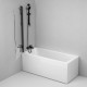 Шторка для ванны AM.PM Gem 80х140 см поворотная W90BS-D080-140BT