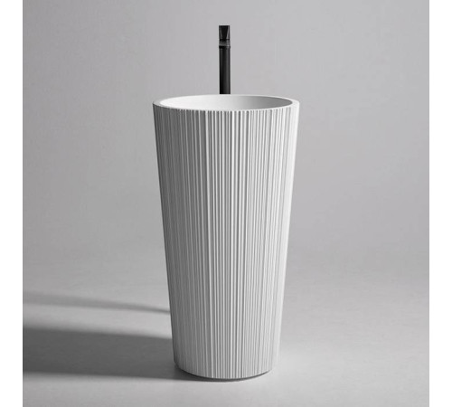 Раковина напольная Antonio Lupi Plisse 47х85 см Flumood белая PLISSE