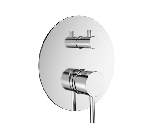 Смеситель встраиваемый AQUAMERIT на 2 потребителя с внутренней частью хром AQM8803CR