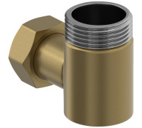 Уголок переходной Сунержа НР G 1 / НГ G 3/4 золотой шелк матовый 32-1505-0134