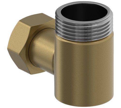 Уголок переходной Сунержа НР G 1 / НГ G 3/4 золотой шелк матовый 32-1505-0134