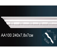 Карниз потолочный Perfect AA100 полиуретановый с рисунком AA100