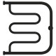 Полотенцесушитель водяной Сунержа Лира 500x500 мм матовый черный 31-4012-5050