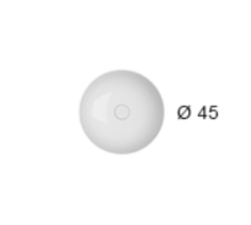 Раковина-чаша накладная GLOBO T-EDGE Ø 450 мм круглая белый глянцевый B6T45BI
