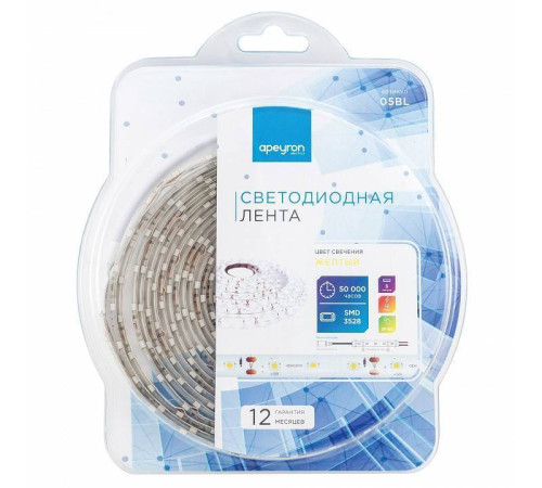 Лента светодиодная Apeyron Electrics Стандарт (в блистере) smd 3528 05BL