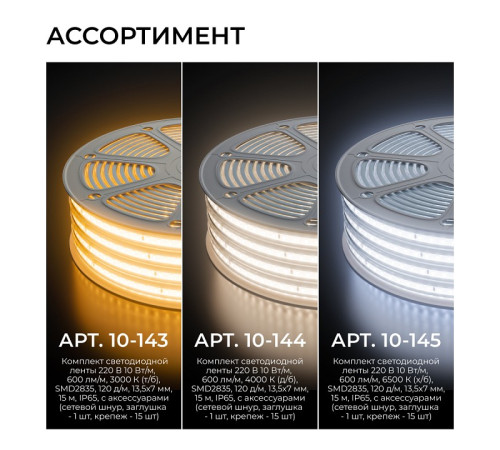 Комплект с лентой светодиодной Apeyron Electrics 10-140