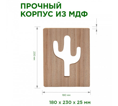 Настольная лампа-ночник Apeyron Electrics Кактус 12-186