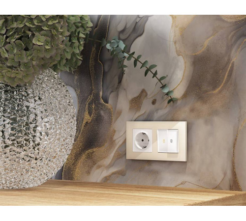 Рамка на 1 пост Ambrella Volt Qubi AF250301